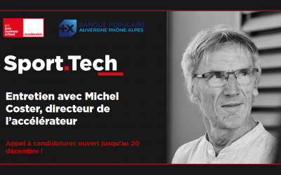 Programme Sport Tech : entretien avec Michel Coster, directeur de l’accélérateur